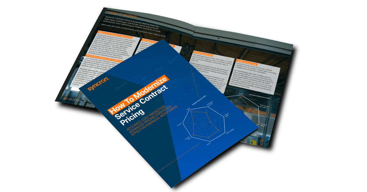 Syncron Modernize Contract Pricing ebook mock up image